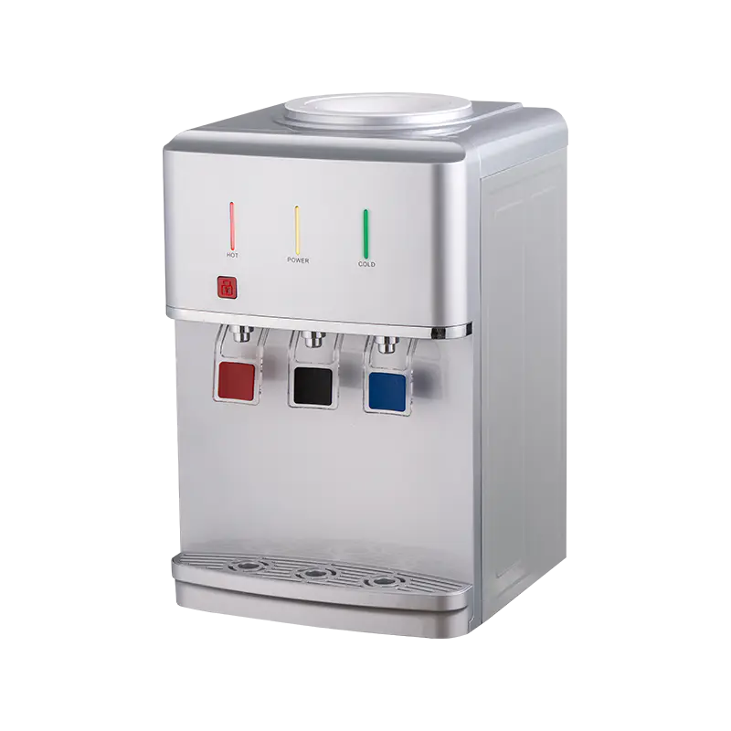 Distributeur d'eau de bureau à trois sorties argenté YR-2509T/YLR-2509T